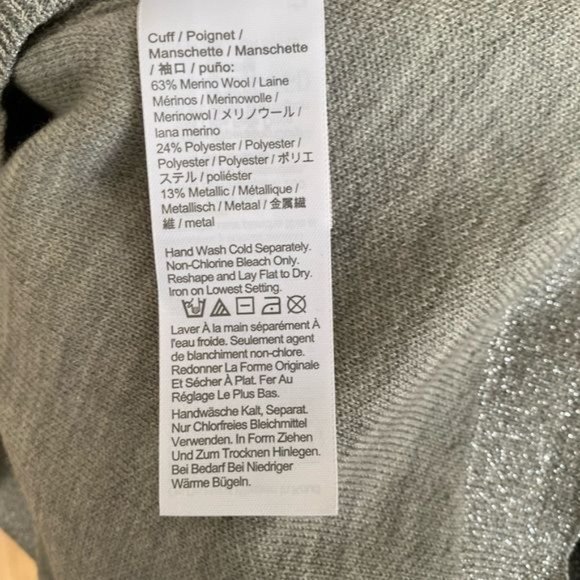 J. Crew Lurex Twist Back Dress in Silver Grey Size Medium NWT - Picture 15 of 15